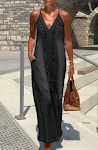 Gradient Color Series Digital Printing Suspender Dress Summer Loose — photo 2