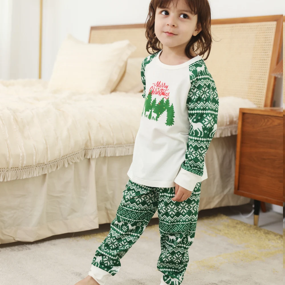 Title 5, Printed Round Neck Color Matching Parent-child ...