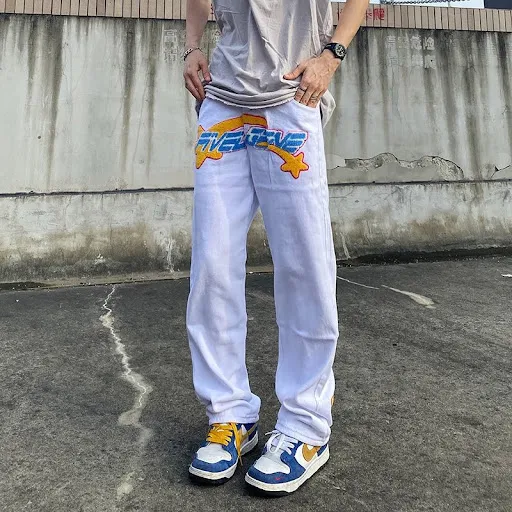 Title 9, American Street Embroidered Jeans, Wide Leg, Hi...