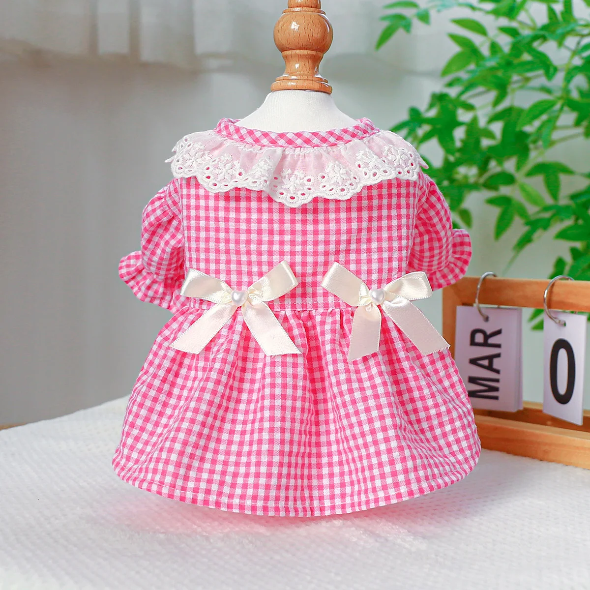 Title 5, Pet ring dog clothing cat clothes bow lace coll...