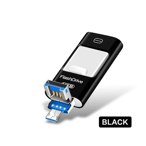 Title 5, Pen drive USB 3 em 1 universal para celular e c...