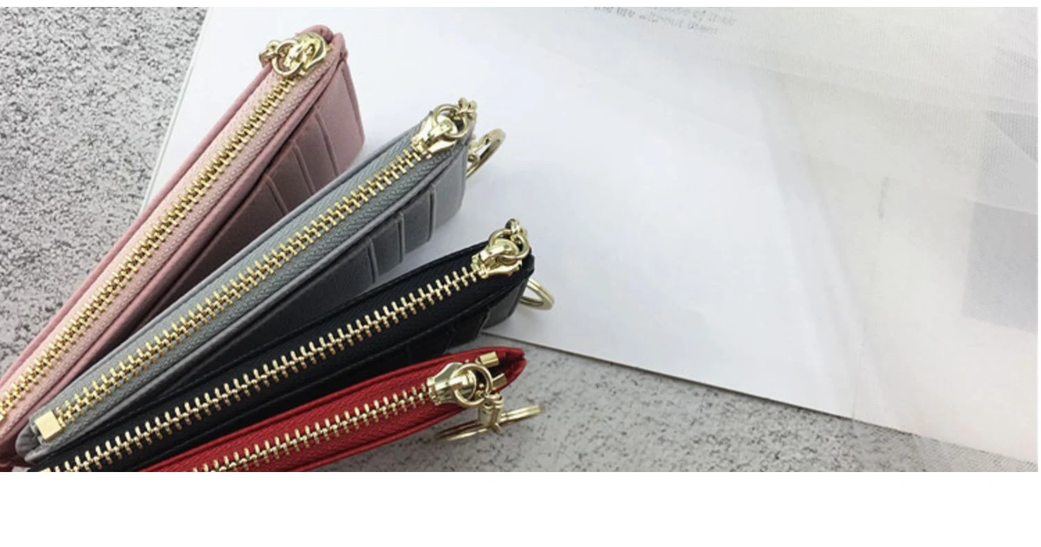 Title 9, Small And Ultra-thin Document Bag Retro Zipper ...