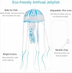 Artificial Swim Luminous Jellyfish Aquarium Decoration Fish Tank Underwater Live Plant Luminous Ornament Aquatic Landsca — photo 2