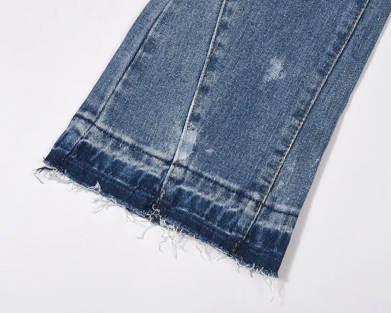 High Street Tide Washed Retro Patchwork broek, een vintage look met comfort. Perfect voor een casual en unieke stijl in elke situatie. — foto 8