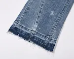 High Street Tide Washed Retro Patchwork broek, een vintage look met comfort. Perfect voor een casual en unieke stijl in elke situatie. — foto 8