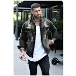 Single-Breasted Lapel Denim Jacket With Slim Pockets. Great for everyday wear, offering a casual, modern look, comfortab — photo 4
