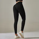 New High Waist Stretch Tights Seamless Peach Hip Lifting Breathable Running Sports Fitness. European and American Style. — photo 26