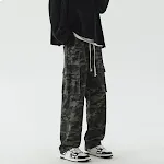 Heren American Style Losse Straight Gewassen Jeans Comfortabele pasvorm Rechte pijpen Casual uitstraling Perfect voor dagelijks gebruik. — foto 5