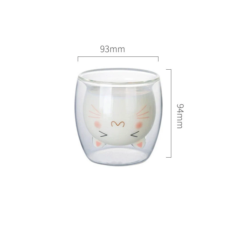 Title 5, Cute Bear Cup Double Layer Heat Resistant Glass...