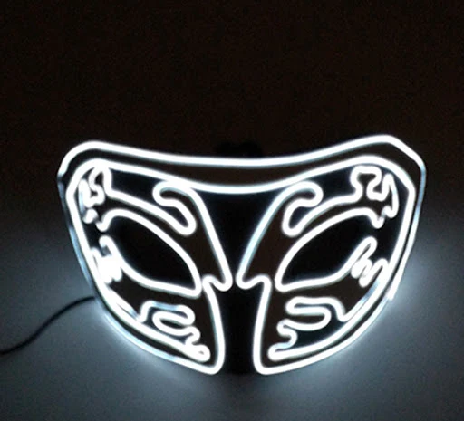 Title 7, Cold Light EVA Half Face Glow Mask for Holidays...