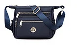 Bolsa mensageiro de ombro feminina de nylon à prova d'água, perfeita para o dia a dia. Leve e durável, ideal para trabalho e viagens. — foto 4