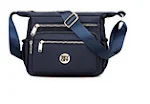 Bolsa mensageiro de ombro feminina de nylon à prova d'água, perfeita para o dia a dia. Leve e durável, ideal para trabalho e viagens. — foto 4
