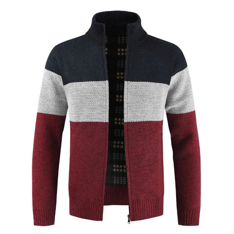 Color stitching sweater for a unique style and comfort. Perfect for casual and smart looks, this versatile sweater is id — photo 4