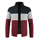 Color stitching sweater for a unique style and comfort. Perfect for casual and smart looks, this versatile sweater is id — photo 4