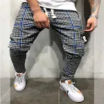 Men's Fashion Striped Harem Trousers Hip-Hop Sweatpants. Experience comfort and urban style with these loose-fitting swe — photo 4