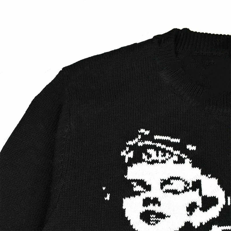 Women's Harajuku Knit Sweater Top Jacket with Long Sleeves, a cozy and stylish knit cardigan perfect for layering and ev — photo 3