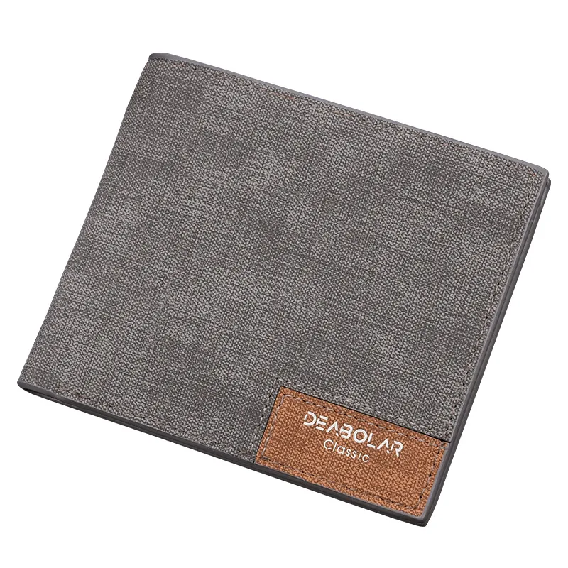 2021 New Men's Short Wallet, Korean Style Youth Design, Thin Leather. Perfect for Everyday Use. Cross Money Wallet, Whol — photo 2