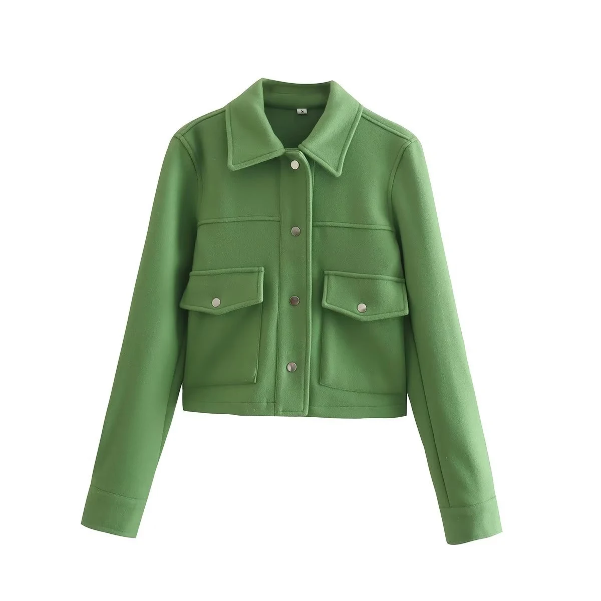 Women's Street Casual Soft Woolen Shirt Woolen Coat Top. Comfortable and stylish woolen top for everyday wear. Perfect b — photo 7