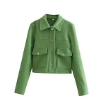 Women's Street Casual Soft Woolen Shirt Woolen Coat Top. Comfortable and stylish woolen top for everyday wear. Perfect b — photo 7