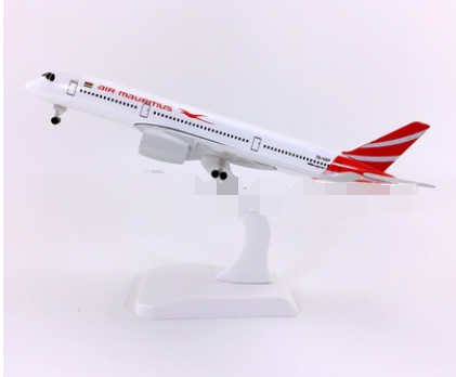 Miniatura do avião Air Mauritius A350. Uma réplica colecionável para entusiastas da aviação. Exiba o design detalhado e celebre sua paixão. — foto 4