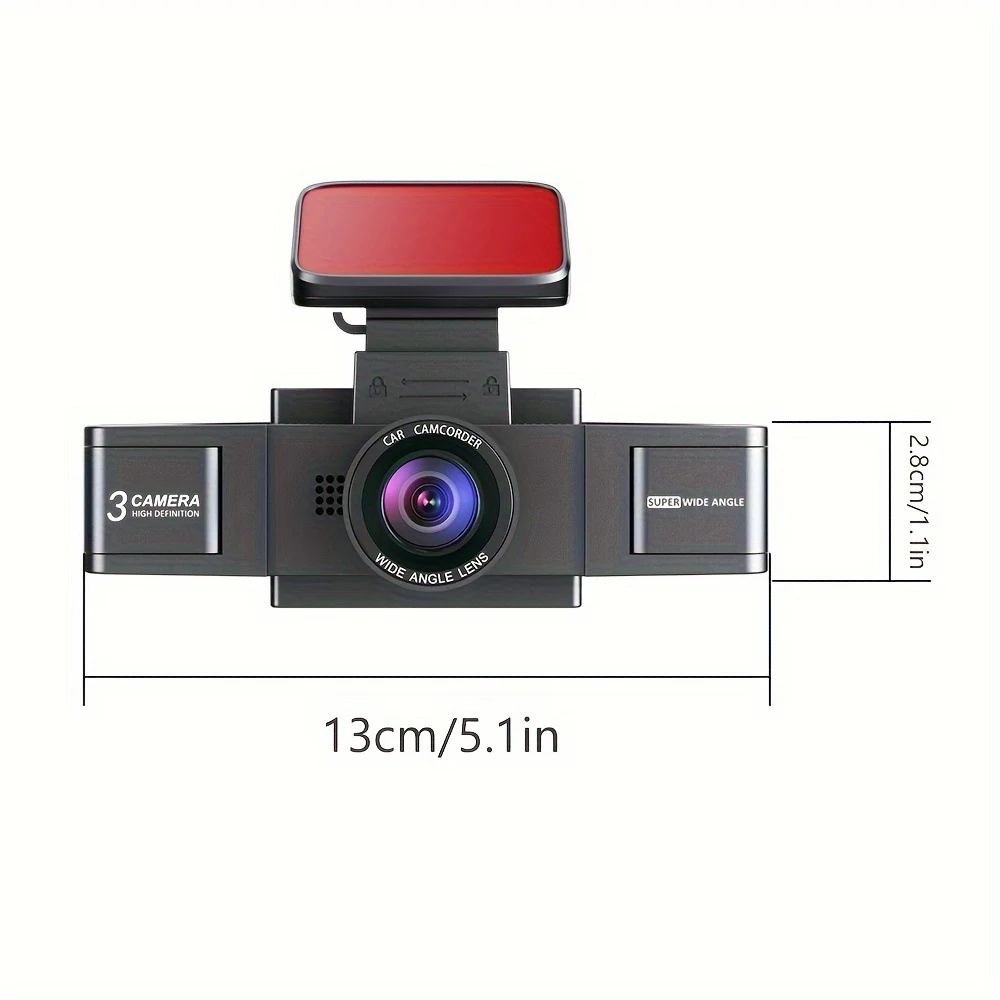 Title 4, Driving Recorder 3-inch HD 1080p Front and Rear...