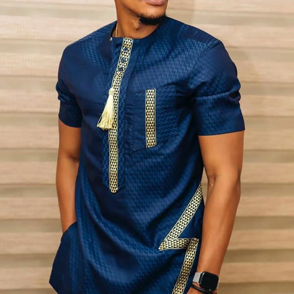 Ethnic Style Shirt Summer Loose Casual Stay cool and stylish this summer with this ethnic shirt. Enjoy comfort and a rel — photo 2