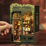 Estante de Livros Coruja DIY de Montagem em Madeira Artesanal Suporte para livros feito à mão. Organize seus livros com charme e praticidade. — foto 4
