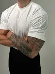 Camiseta esportiva retrô americana de manga curta masculina para o verão. Conforto, estilo vintage e ideal para atividades ao ar livre. — foto 9