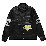 Vintage Loose Top PU Leather Jacket Coat for Men and Women. A comfortable and stylish retro design, perfect for casual a — photo 2