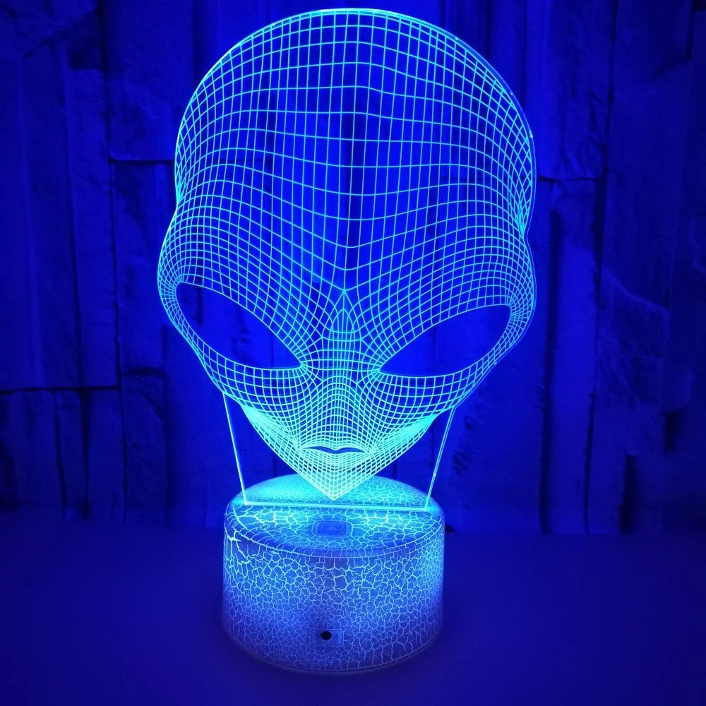Mars Shaped 7 Color 3D Touch Small Night Lamp. Enjoy a soothing glow, create ambiance, and decorate with this unique and — photo 11