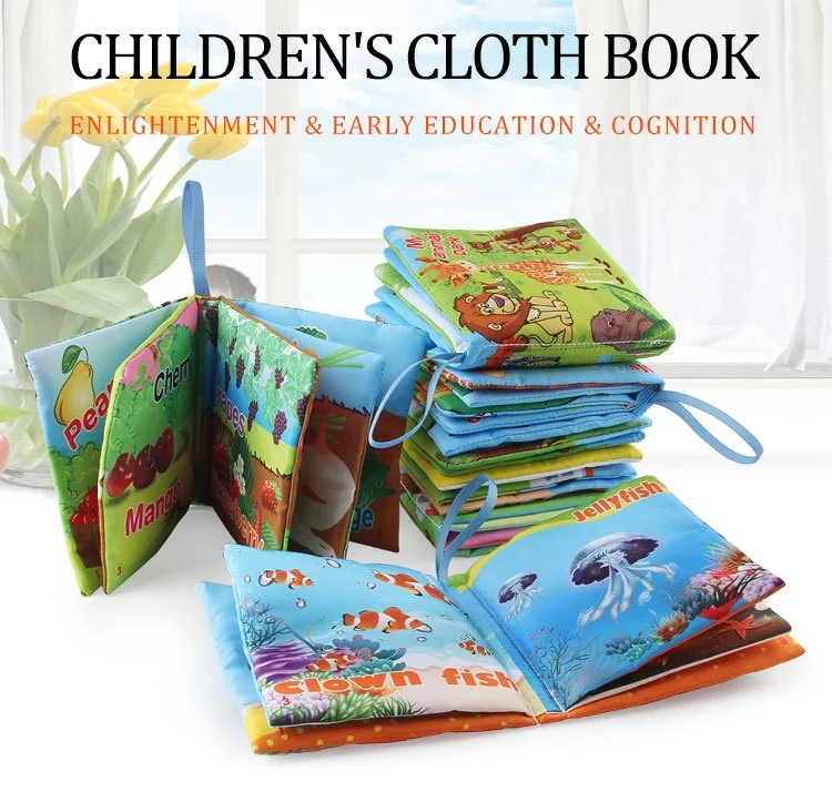 Children's Baby Cognition Cloth Book for Early Education, fostering sensory development and interactive learning through — photo 2