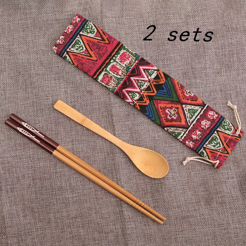 Wooden Chopsticks Spoon Set Travel Portable Tableware perfect for on-the-go dining, lightweight and reusable, ideal for — photo 10