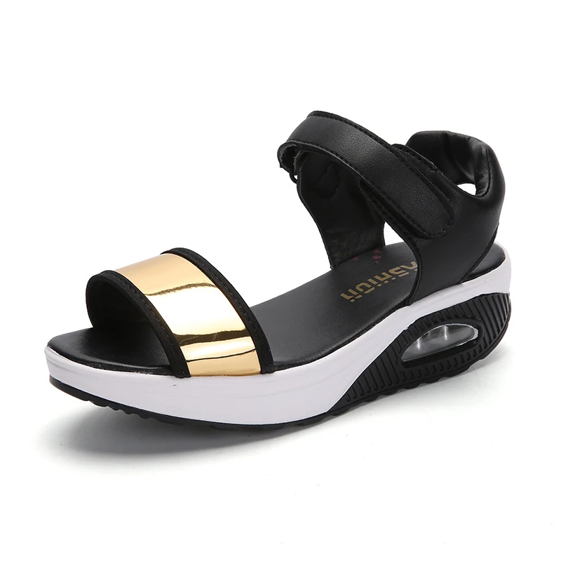 Title 6, Open-toe platform sandals for women, providing ...