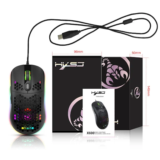 Title 1, Mouse leggero con fori di dissipazione del calo...