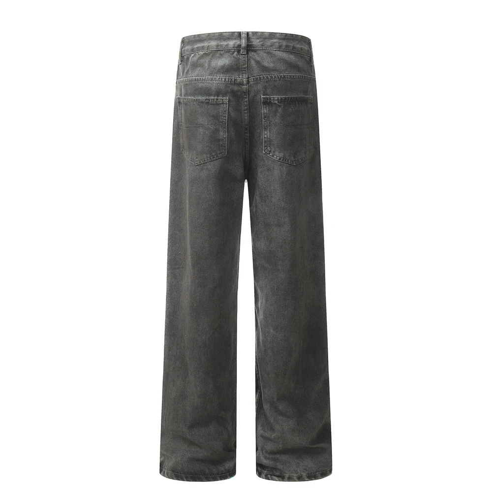 Fashion Beggar Dirty Pants Men's Jeans, offering a worn and stylish look, comfortable for daily wear, perfect for a casu — photo 7