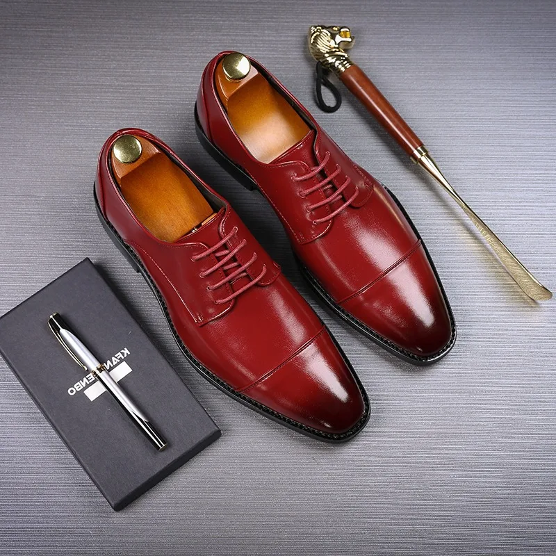 Title 5, Business Lederschuhe für Herren England Stilvol...