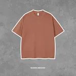 Washed brick red