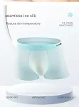 Ice Silk 3D Punching Boxer Briefs, Thin Cool Breathable, Seamless Solid Color, Antibacterial Underwear, with Inner Stick — photo 5