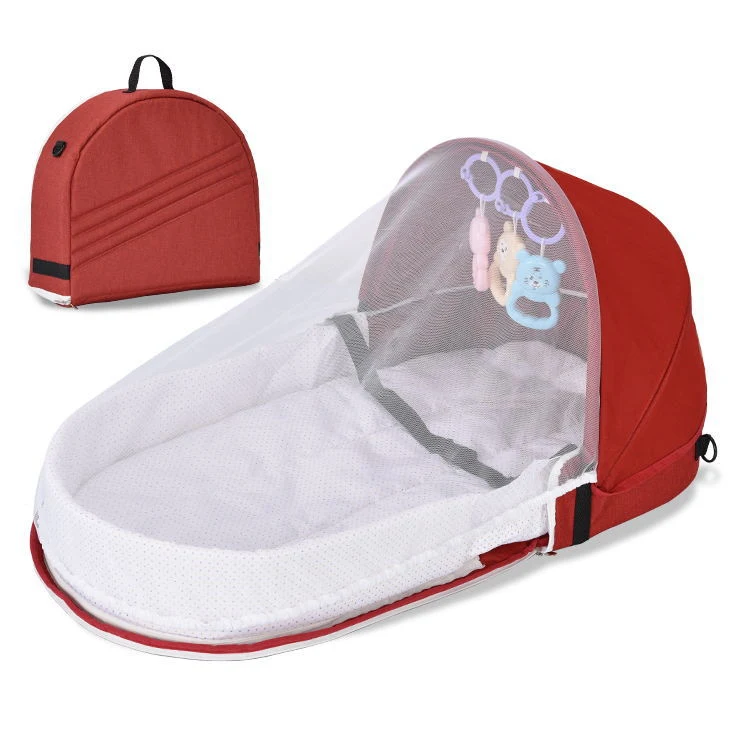 Faltbare mobile Babybett-Nest-Matratze für Neugeborene, druckentlastend, tragbar, schützend und ideal für unterwegs. — foto 5