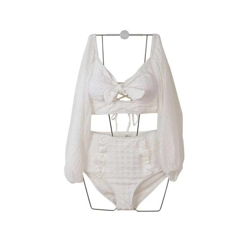 Bikini de Protección Solar Manga Larga con Encaje – Elegancia y Protección para Tus Días Soleados, Disfruta del Verano con Estilo. — foto 2