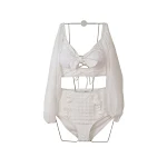 Bikini de Protección Solar Manga Larga con Encaje – Elegancia y Protección para Tus Días Soleados, Disfruta del Verano con Estilo. — foto 2
