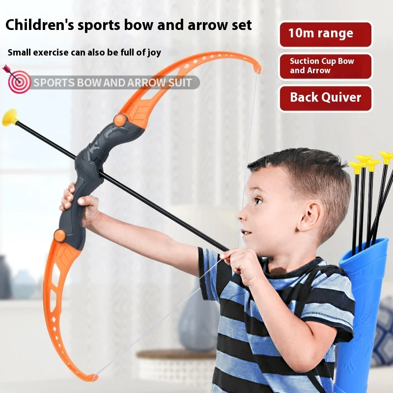 Kids Traditional Bow and Arrow Toy Set Outdoor Sports Parent Child Game for Boys Encourages Physical Activity and Fun Ou — photo 4