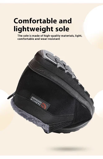 Title 3, Mens Shoes Thermal Non-slip Cotton-padded Shoe...