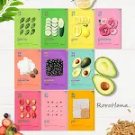 Máscara facial de plantas de frutas e vegetais para hidratar, nutrir, rica em antioxidantes e vitaminas. Rejuvenesce e revitaliza a pele. — foto 1