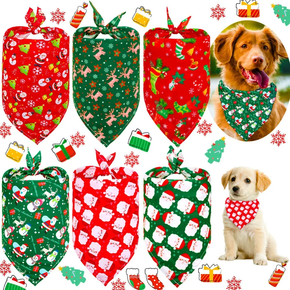 Title 2, Dog Bandana Christmas Classic Plaid Pets Scarf ...