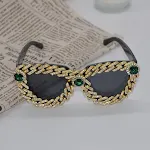 New Cat Eye Frame Ladies Glasses with Diamond Details, Fashionable for Street Shooting, Stylish and Trendy Eyewear for W — photo 6