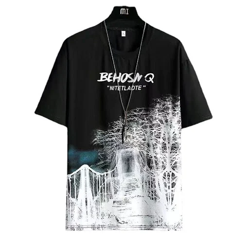 Title 3, Mens Summer Half Sleeve Top Loose Fit Mens Cl...