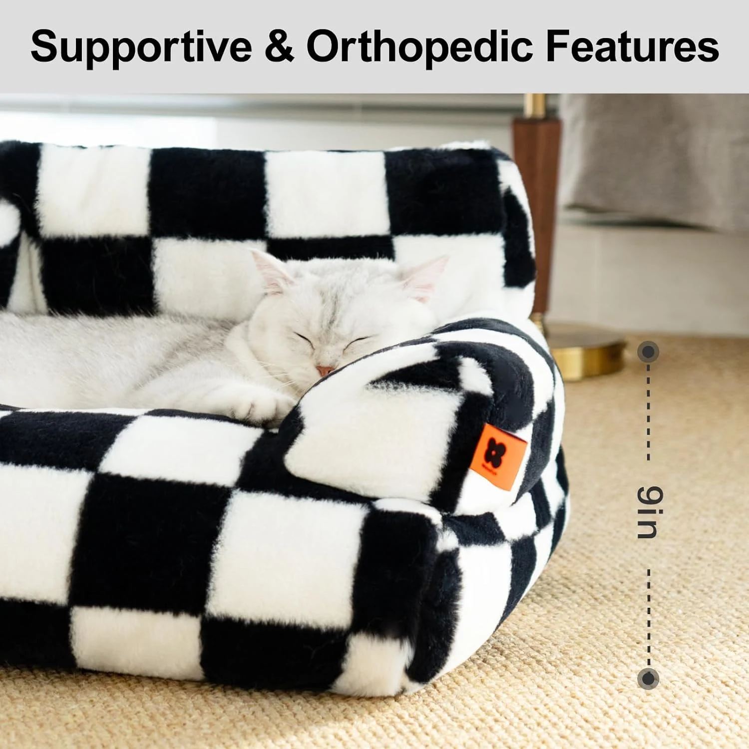 Fluffy Cat Couch Washable Pet Couch Bed For Cats And Small Dogs Up To Non-Slip Dog Beds, comfortable and easy to clean. — photo 13