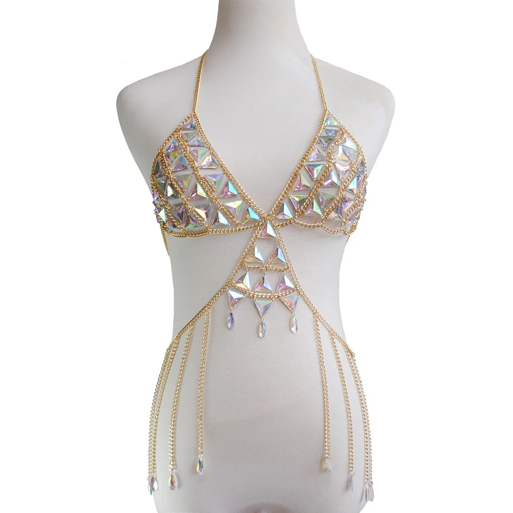 Title 3, Fashion Acrylic Bra Body Chain for women. A sex...