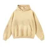 Moletom com capuz espesso e danificado com efeito splash-ink, para homens e mulheres. Conforto e estilo se unem para um visual moderno e despojado. — foto 3